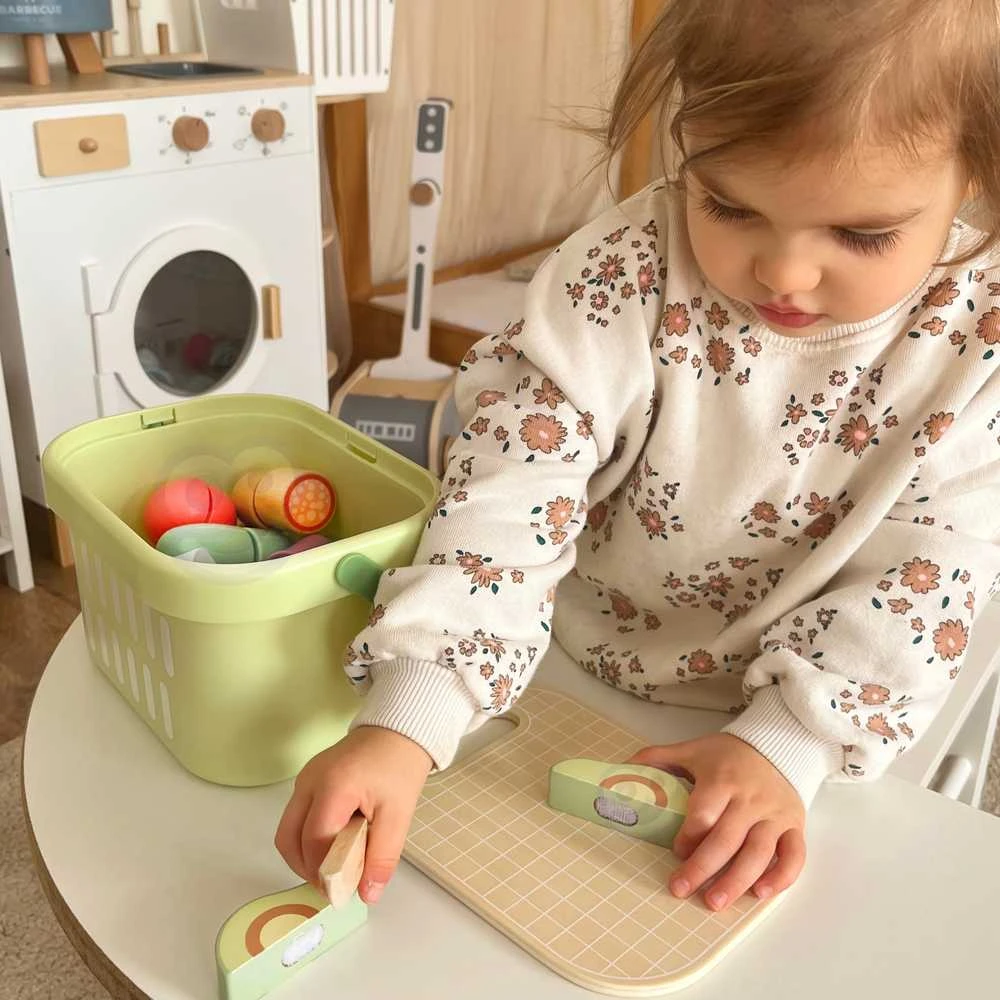Tooky Toys TOOKY TOY medinis maisto daržovių ir vaisių rinkinys