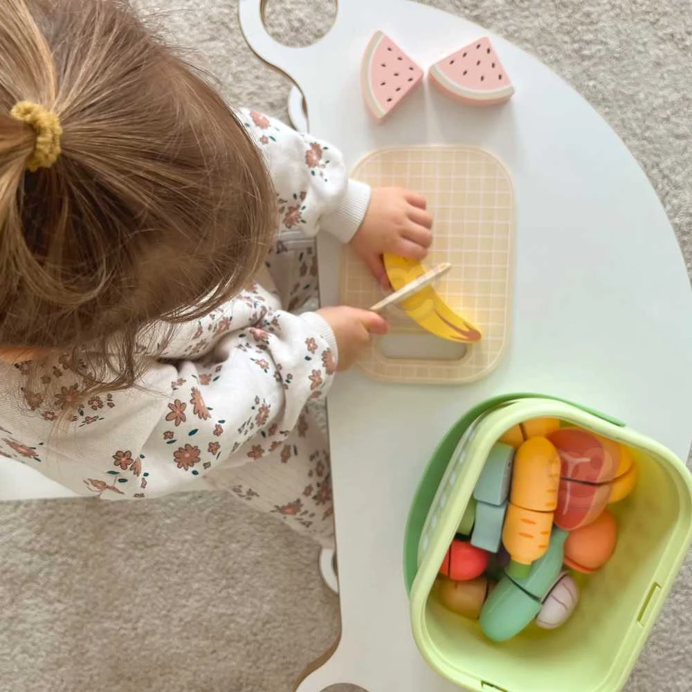 Tooky Toys TOOKY TOY medinis maisto daržovių ir vaisių rinkinys