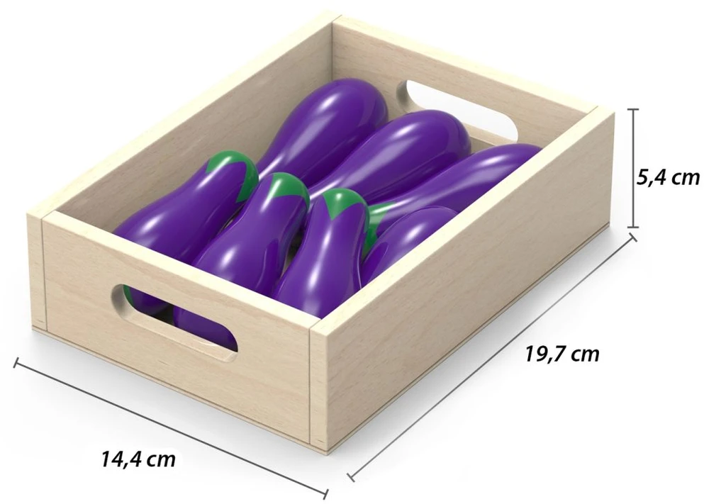 Tooky Toys TOOKY TOY Montessori medinis sodo vežimėlis 57 vnt.