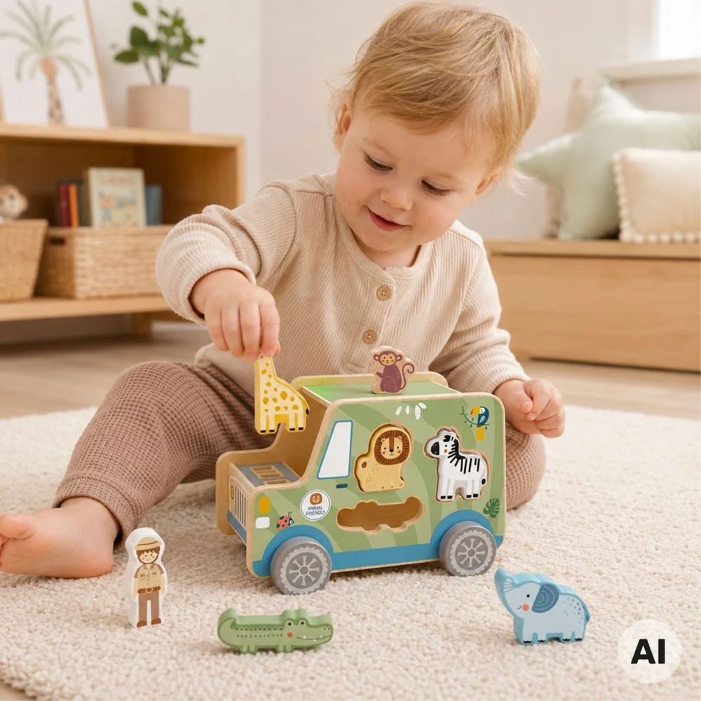 Tooky Toys TOOKY TOY Safari veiklos automobilis