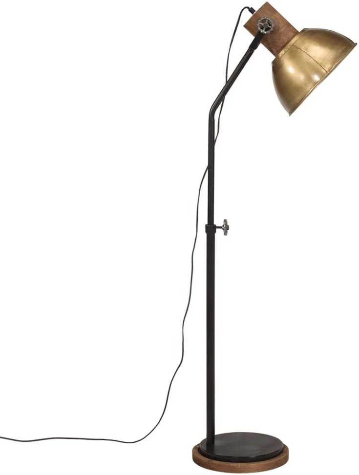 Pakabinamas šviestuvas Toršeras, žalvario, 30x30x100-150cm, 25W, E27, senovinis