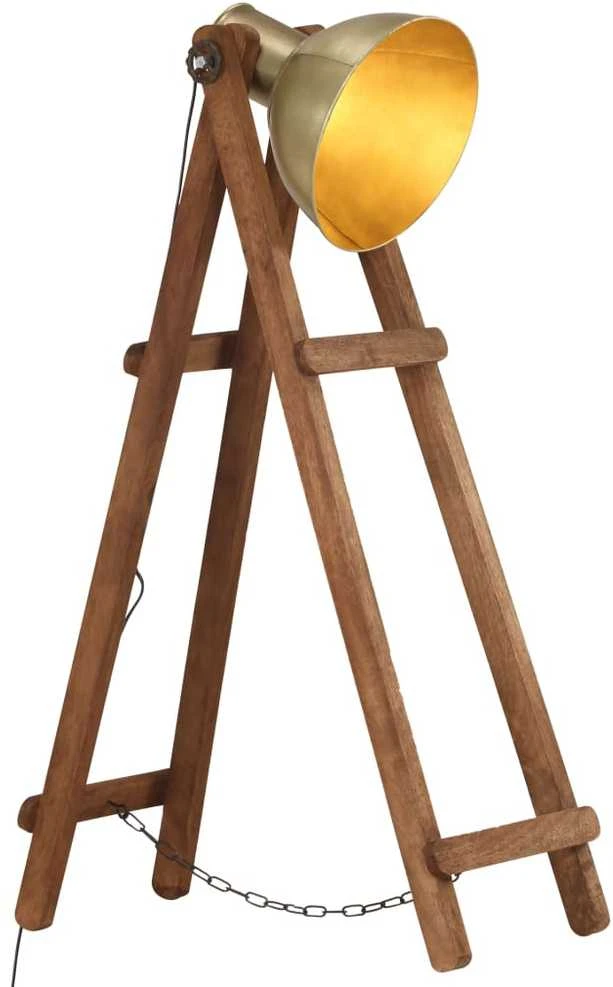 Pakabinamas šviestuvas Toršeras, žalvario spalvos, mango medienos masyvas, E27