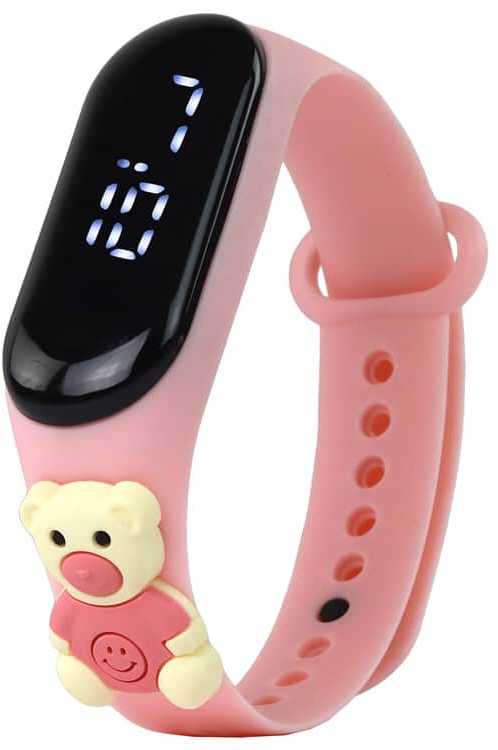 Išmanusis laikrodis Lean Toys Išmanioji apyrankė LeanToys Teddy Bear Rožinė
