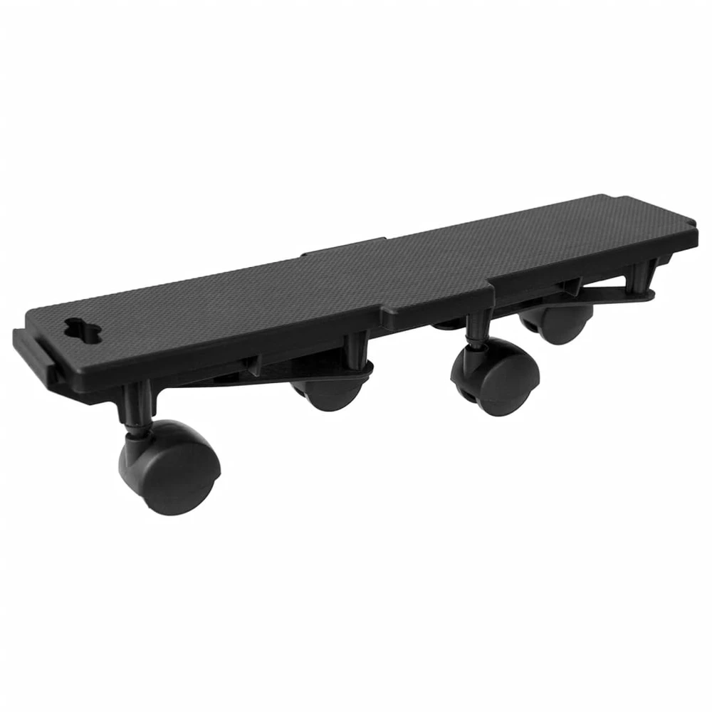 Transportavimo platformos su 4 ratukais, 4vnt., juodos, PP