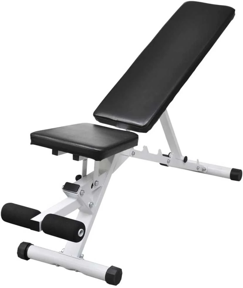 Treniruočių suoliukas su štanga ir hantelių rinkiniu, 60,5kg