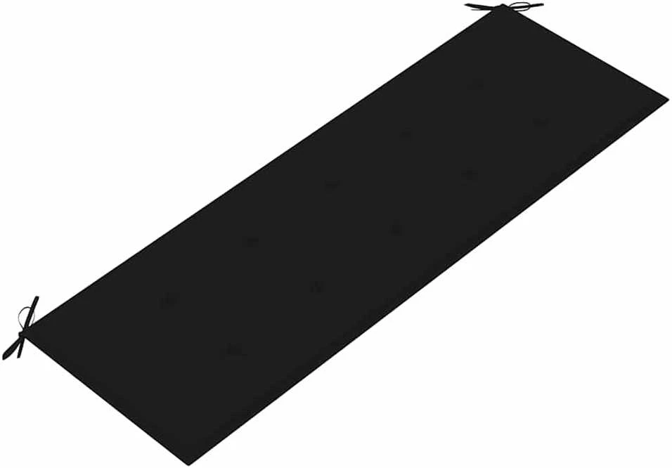 Trivietis sodo suoliukas su pagalve, 150cm, eukalipto masyvas