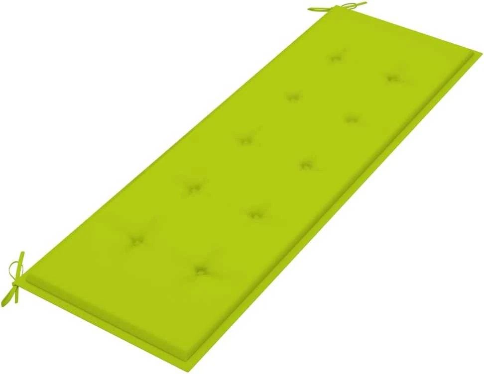 Trivietis sodo suoliukas su pagalve, 150cm, eukalipto masyvas