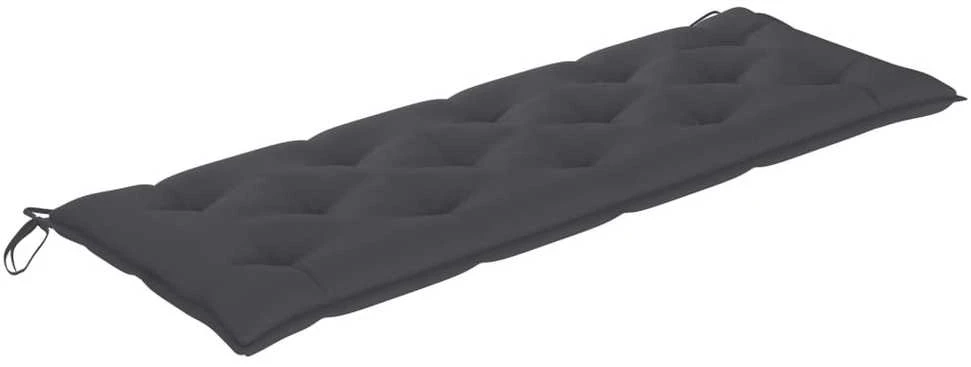 Trivietis sodo suoliukas su pagalvėle, 150cm, eukalipto masyvas