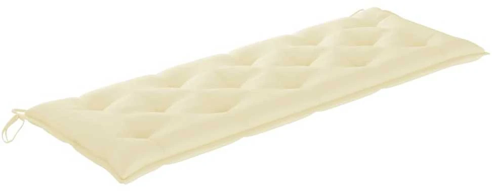Trivietis sodo suoliukas su pagalvėle, 150cm, eukalipto masyvas