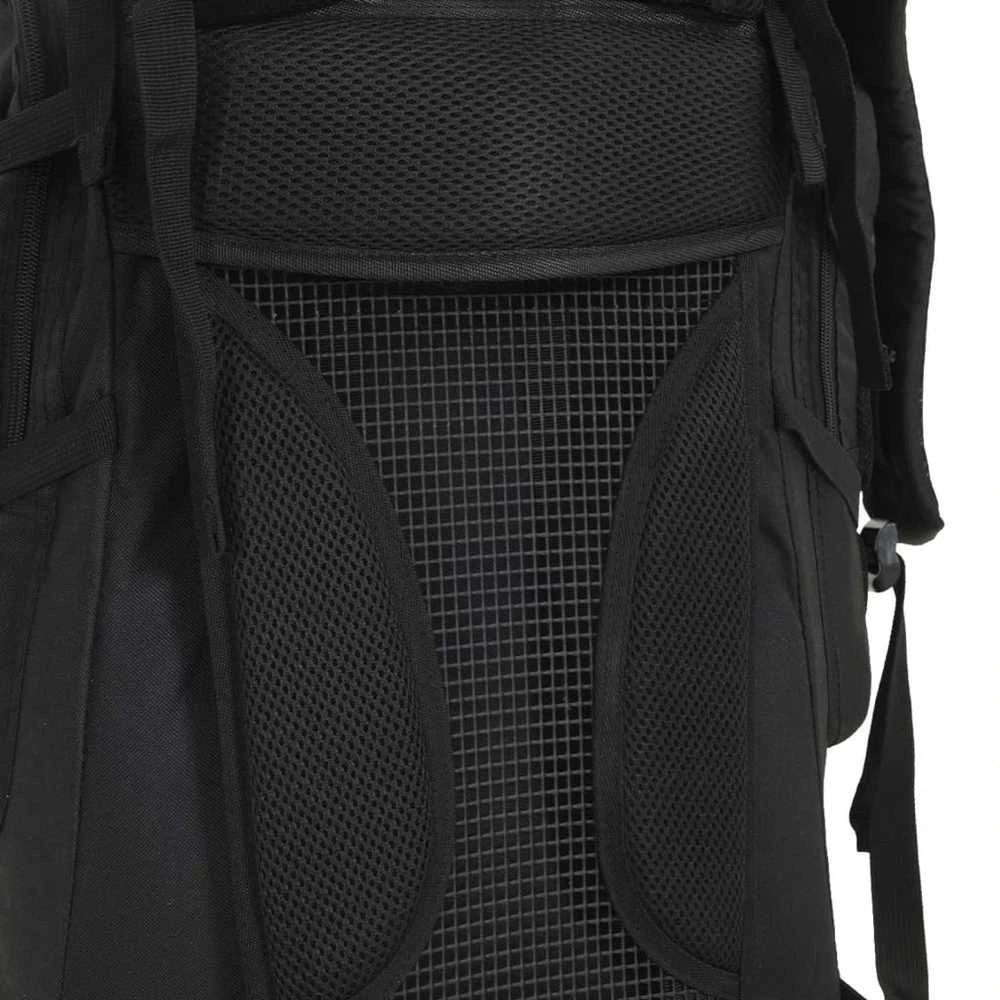 Turistinė kuprinė, juoda, 100L, oksfordo audinys
