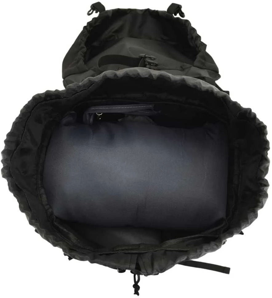 Turistinė kuprinė, juoda, 100L, oksfordo audinys