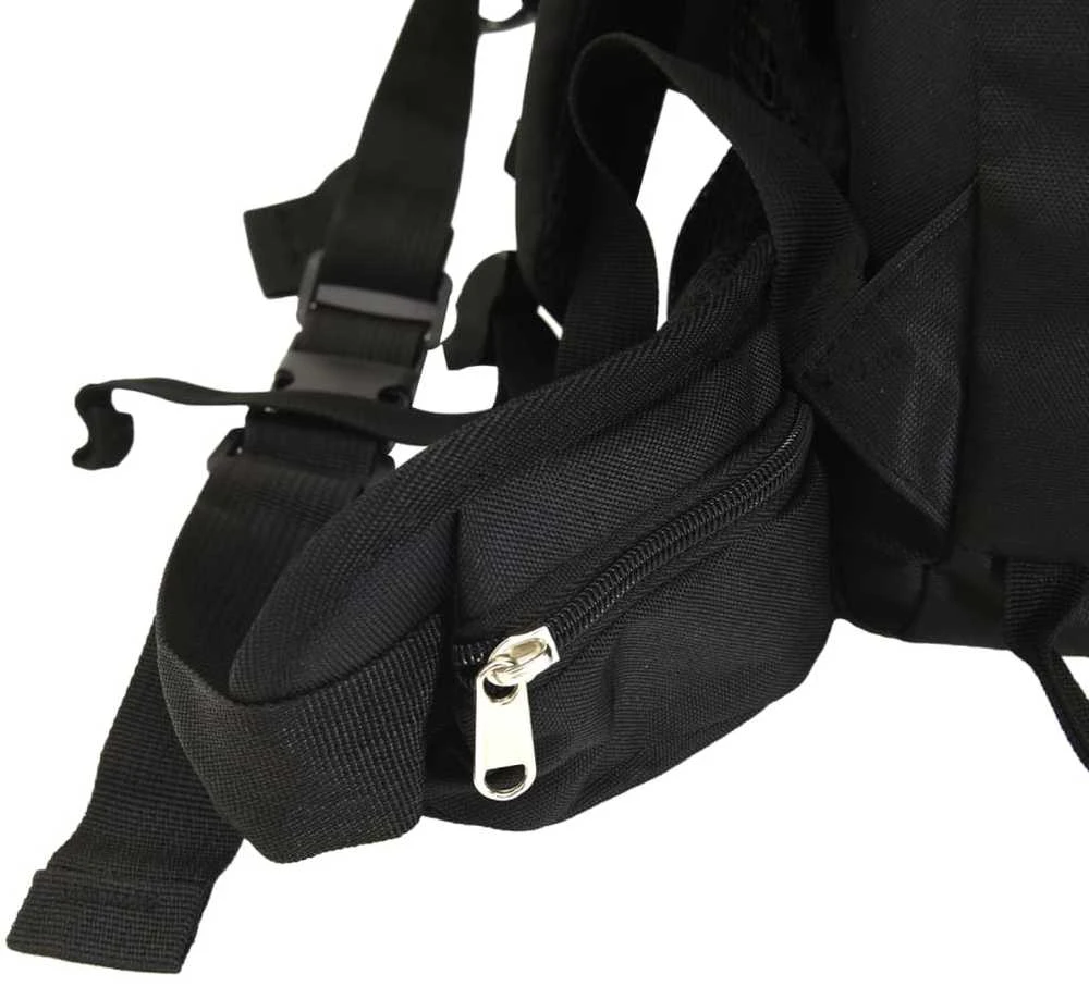 Turistinė kuprinė, juoda, 60L, oksfordo audinys