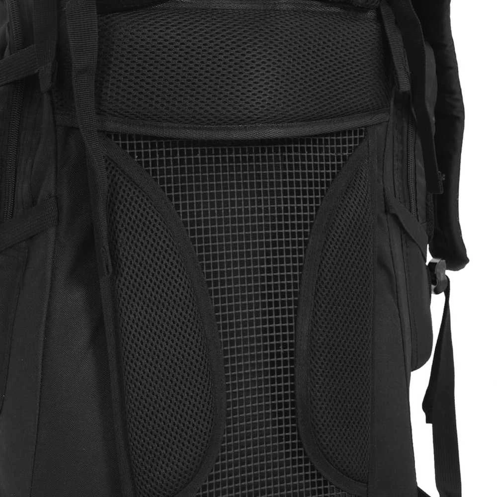 Turistinė kuprinė, juoda, 60L, oksfordo audinys