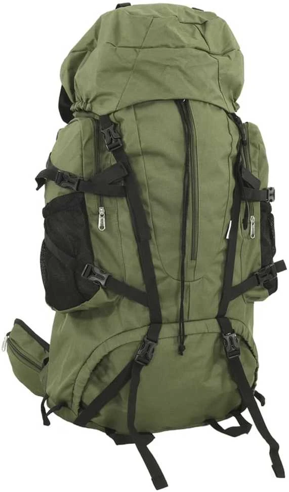 Turistinė kuprinė, uniformnė žalia, 60L, oksfordo audinys