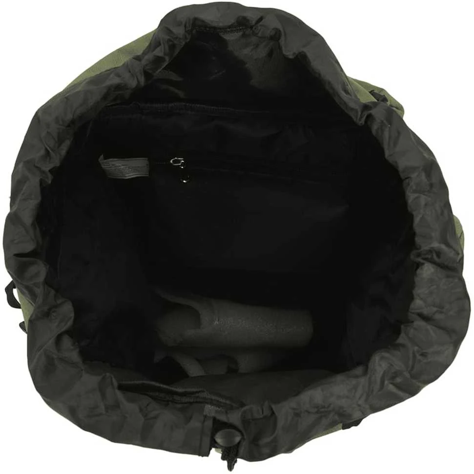 Turistinė kuprinė, uniformnė žalia, 60L, oksfordo audinys