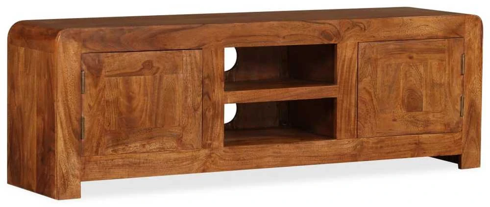 TV staliukas TV Spintelė, 120x30x40cm, medienos masyvas su medaus apdaila