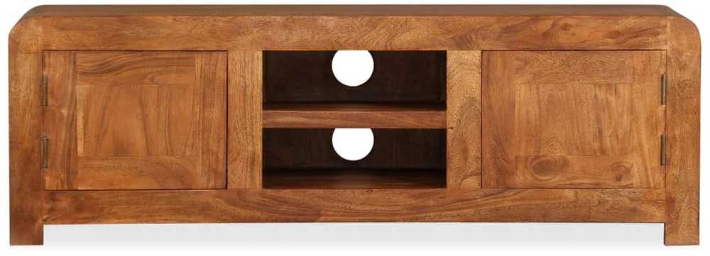 TV staliukas TV Spintelė, 120x30x40cm, medienos masyvas su medaus apdaila