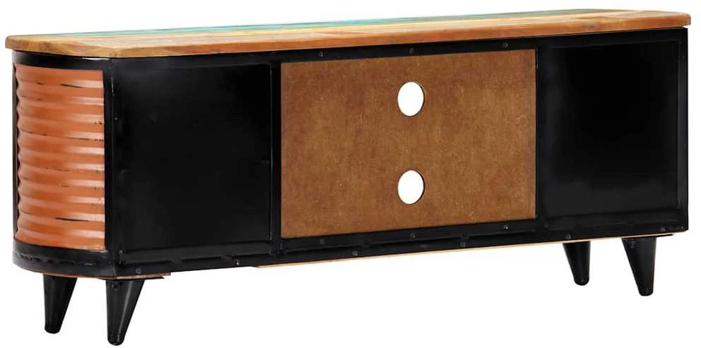 TV staliukas TV spintelė, 120x30x45cm, perdirbtos medienos masyvas