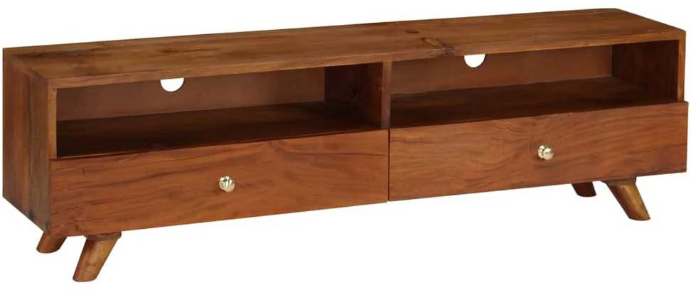 TV staliukas TV spintelė, 140x30x40cm, perdirbtos medienos masyvas