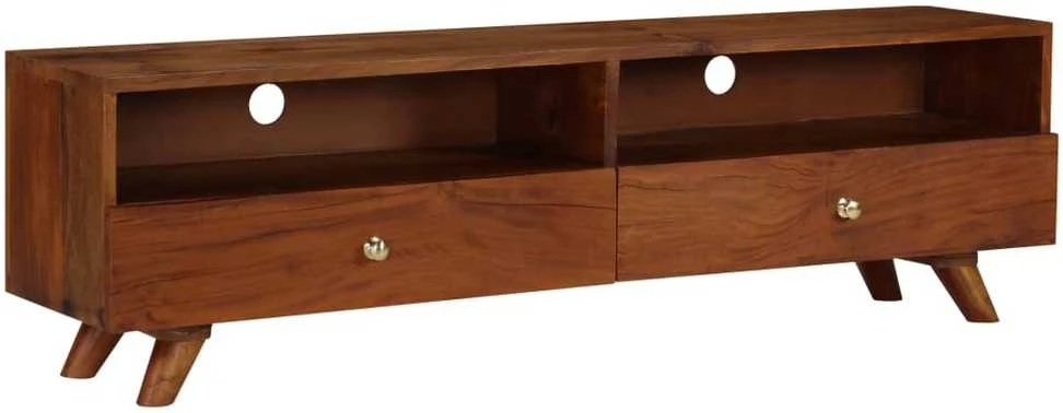 TV staliukas TV spintelė, 140x30x40cm, perdirbtos medienos masyvas