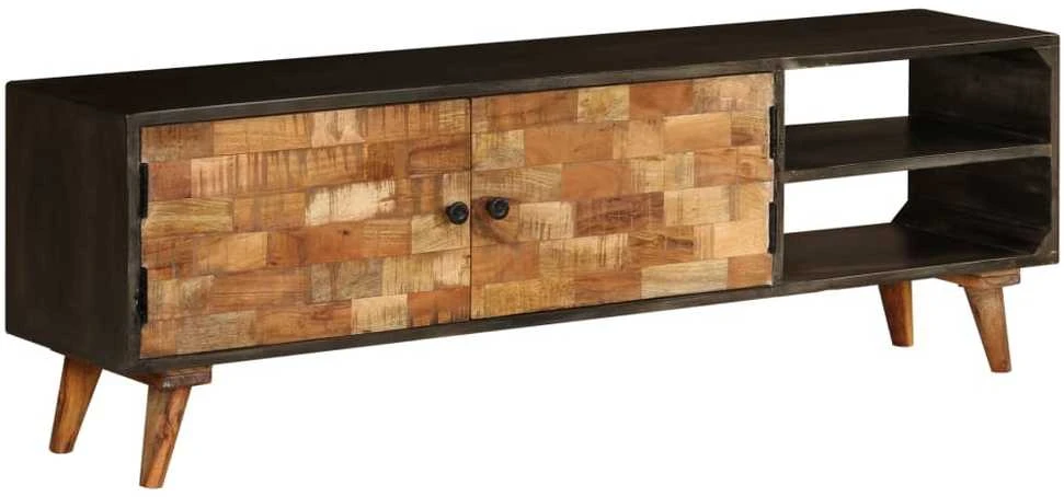 TV staliukas TV spintelė, mango medienos masyvas, 140x30x45cm
