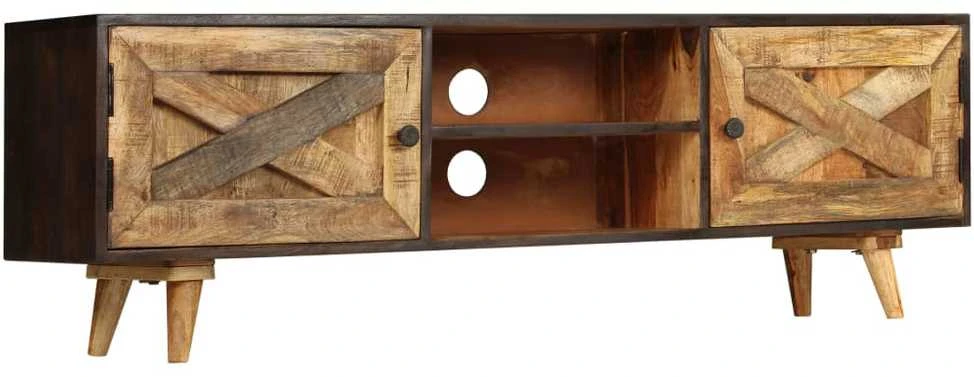 TV staliukas TV spintelė, mango medienos masyvas, 140x30x45cm