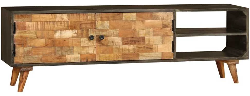 TV staliukas TV spintelė, mango medienos masyvas, 140x30x45cm