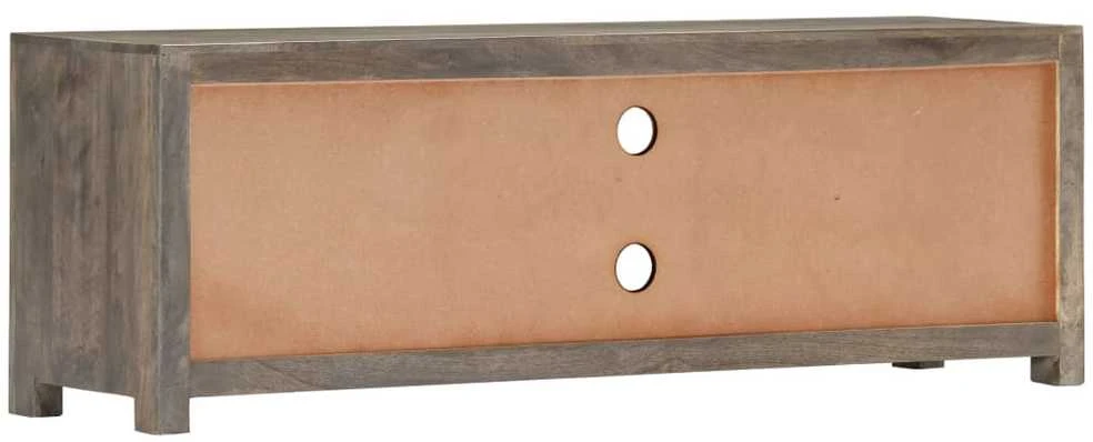 TV staliukas TV spintelė, pilka, 120x30x40cm, mango medienos masyvas