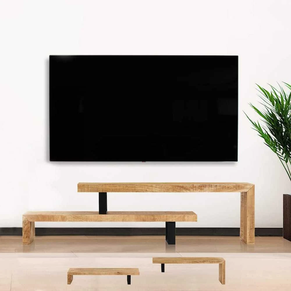TV staliukas, mango medienos masyvas