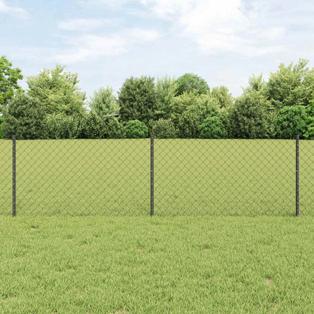 Grandininės tvoros su stulpeliu 10 x 0,6 m PVC dengtas plienas