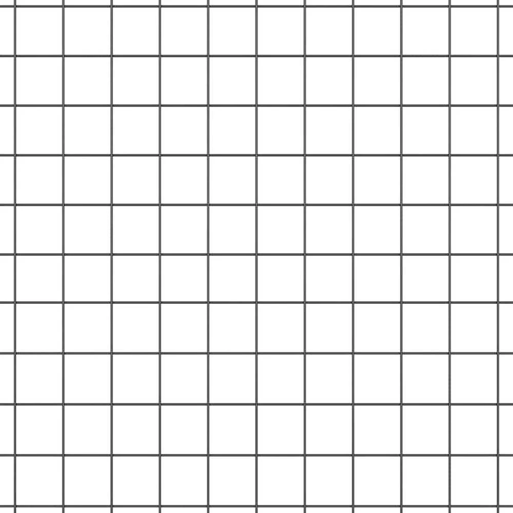 Suvirintas vielos tvora su stulpeliais 100 x 0,6 m Pilka