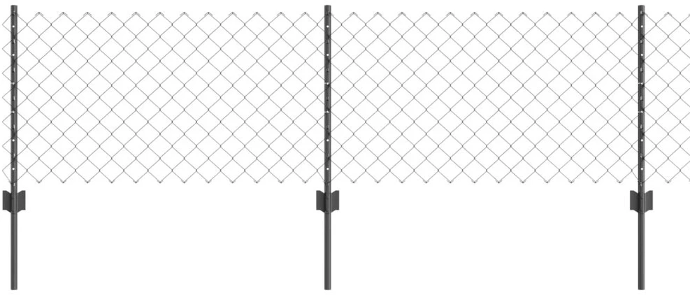 Grandininės tvoros su stulpeliu 25 x 0,6 m PVC dengtas plienas