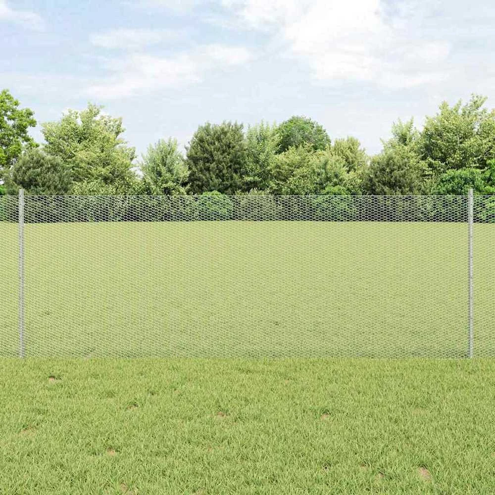 Hexagonal Fence with Post 10 x 0,8 m Galvanizuotas plienas