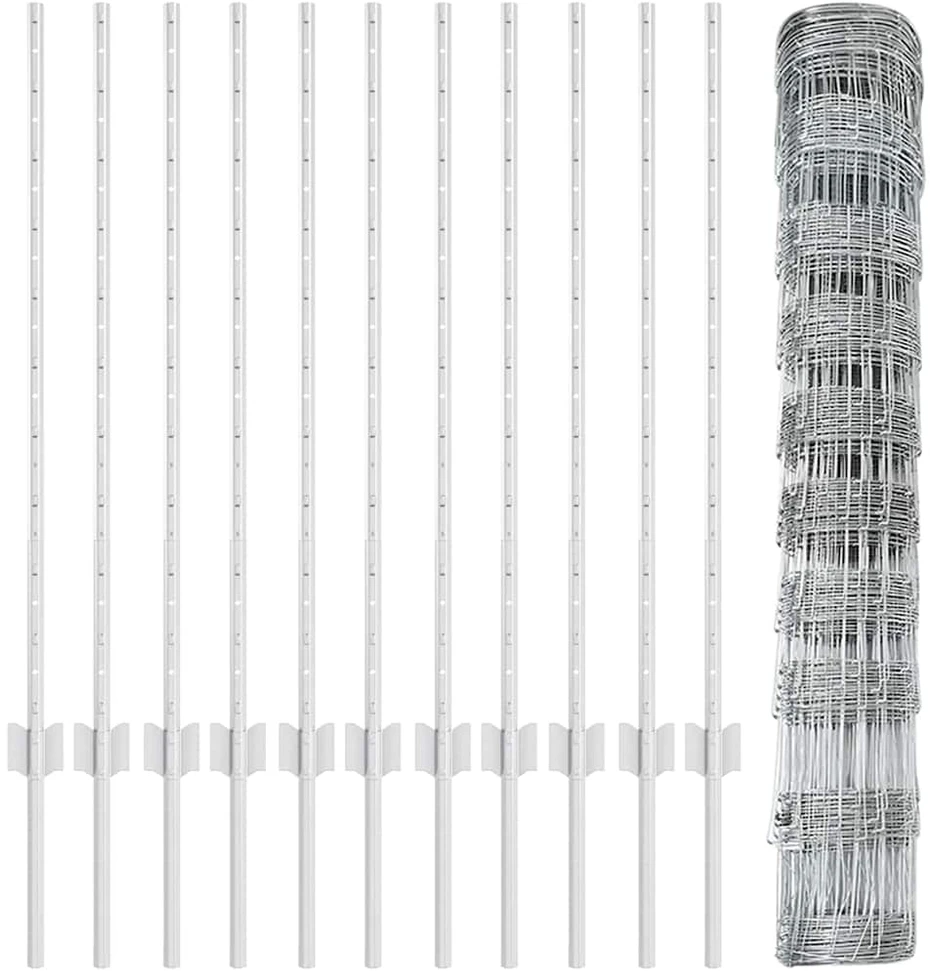Lauko laukinė tvora su stulpais 25 x 1 m Galvanizuotas plienas