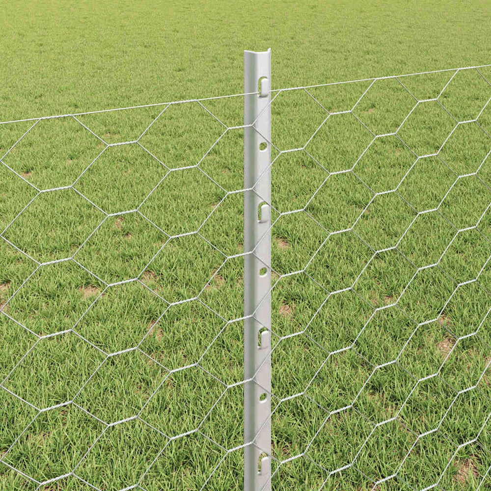 Hexagonal Fence with Post 100 x 0,8 m Galvanizuotas plienas