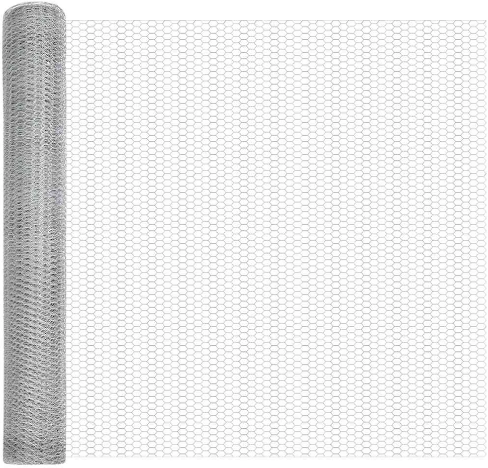Hexagonal Fence with Post 100 x 1 m Galvanizuotas plienas