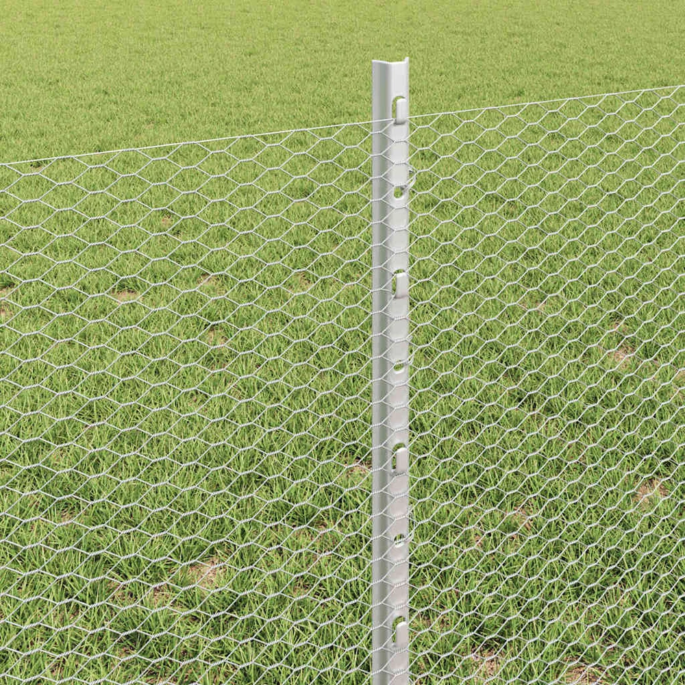 Hexagonal Fence with Post 50 x 0,6 m Galvanizuotas plienas
