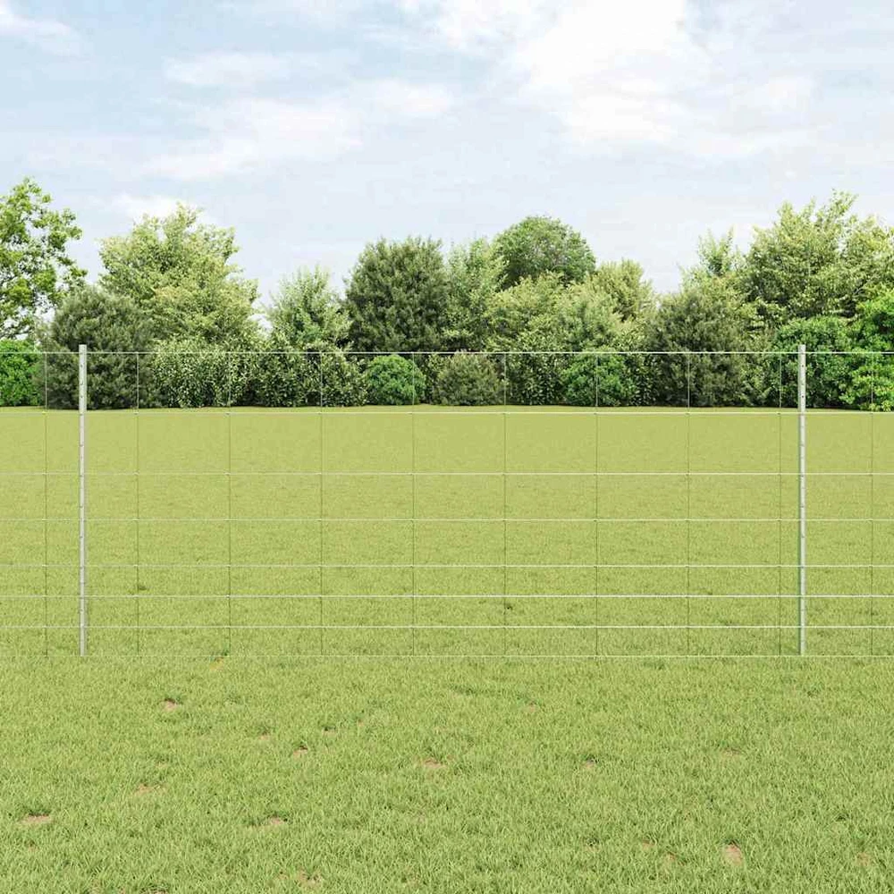 Lauko laukinė tvora su stulpais 50 x 1 m Galvanizuotas plienas