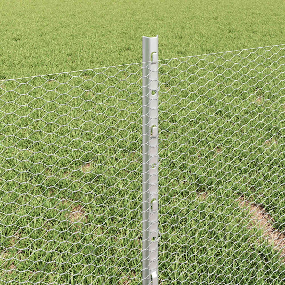 Hexagonal Fence with Post 100 x 0,4 m Galvanizuotas plienas