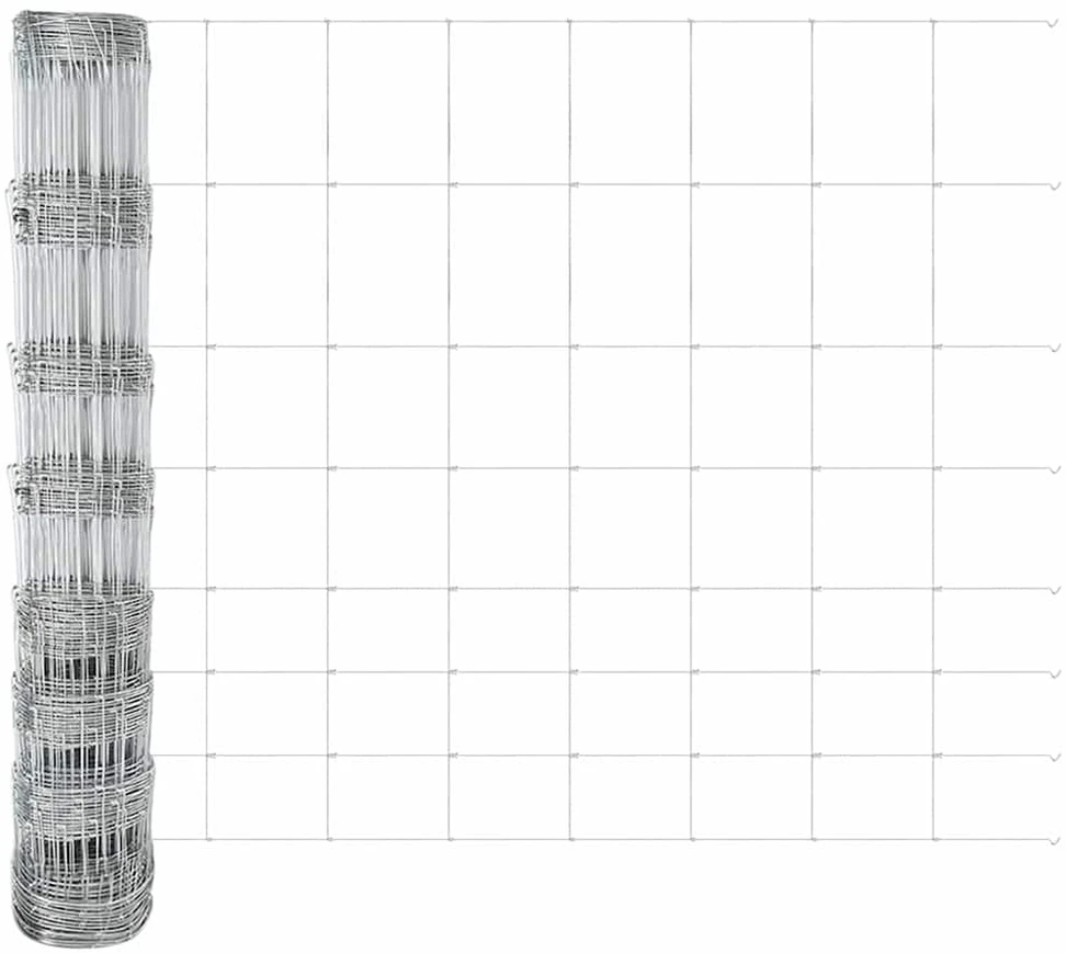 Lauko laukinė tvora su stulpais 25 x 1 m Galvanizuotas plienas