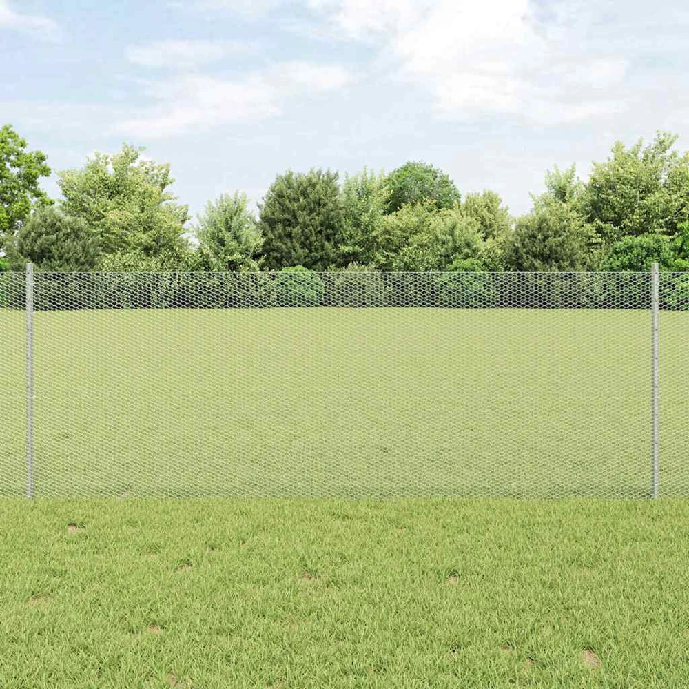 Hexagonal Fence with Post 50 x 0,8 m Galvanizuotas plienas