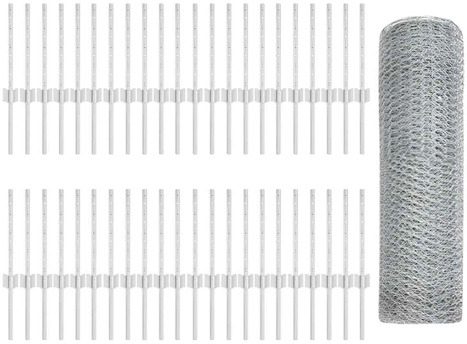 Hexagonal Fence with Post 100 x 0,4 m Galvanizuotas plienas