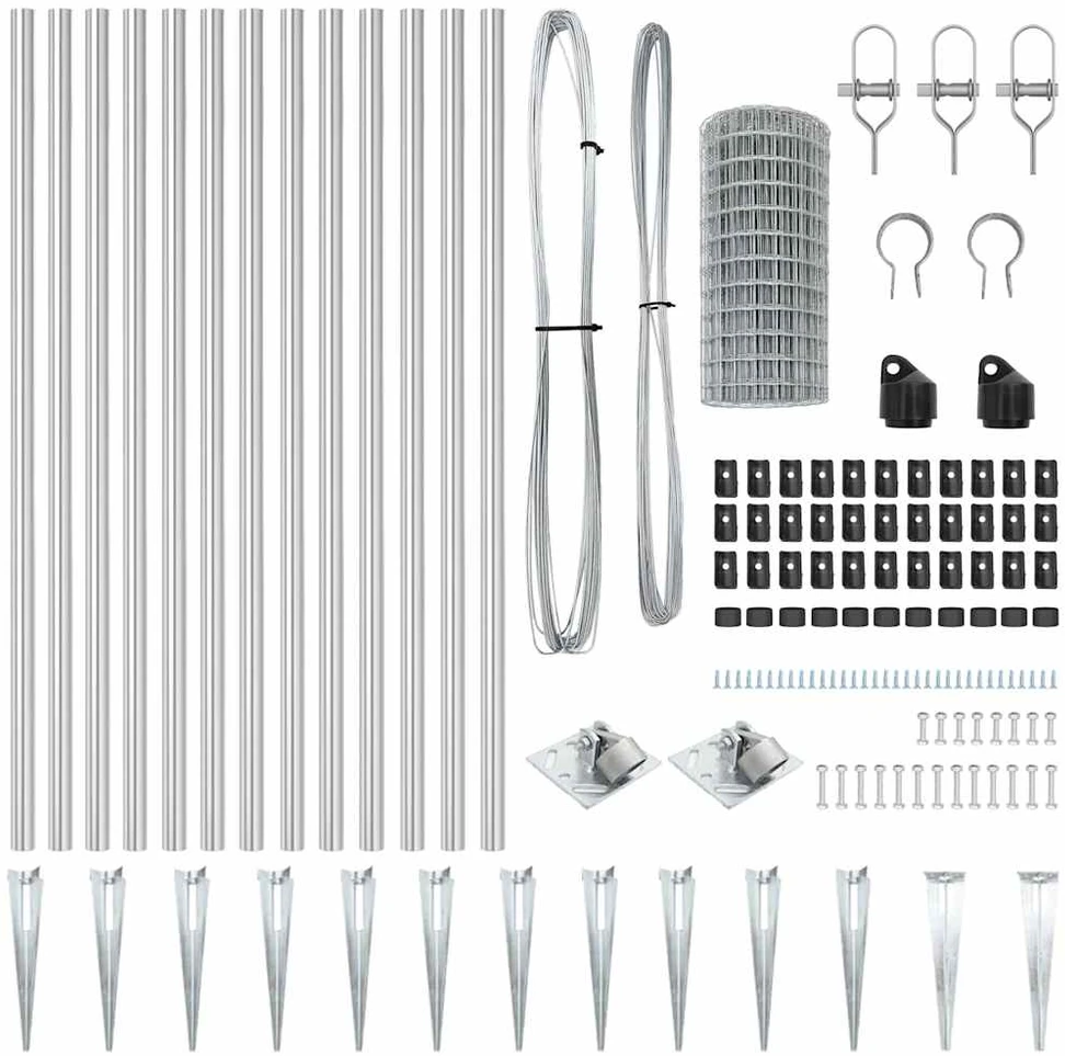 Lauko Euro tvora su smeigėmis 25 x 1 m Galvanizuotas plienas
