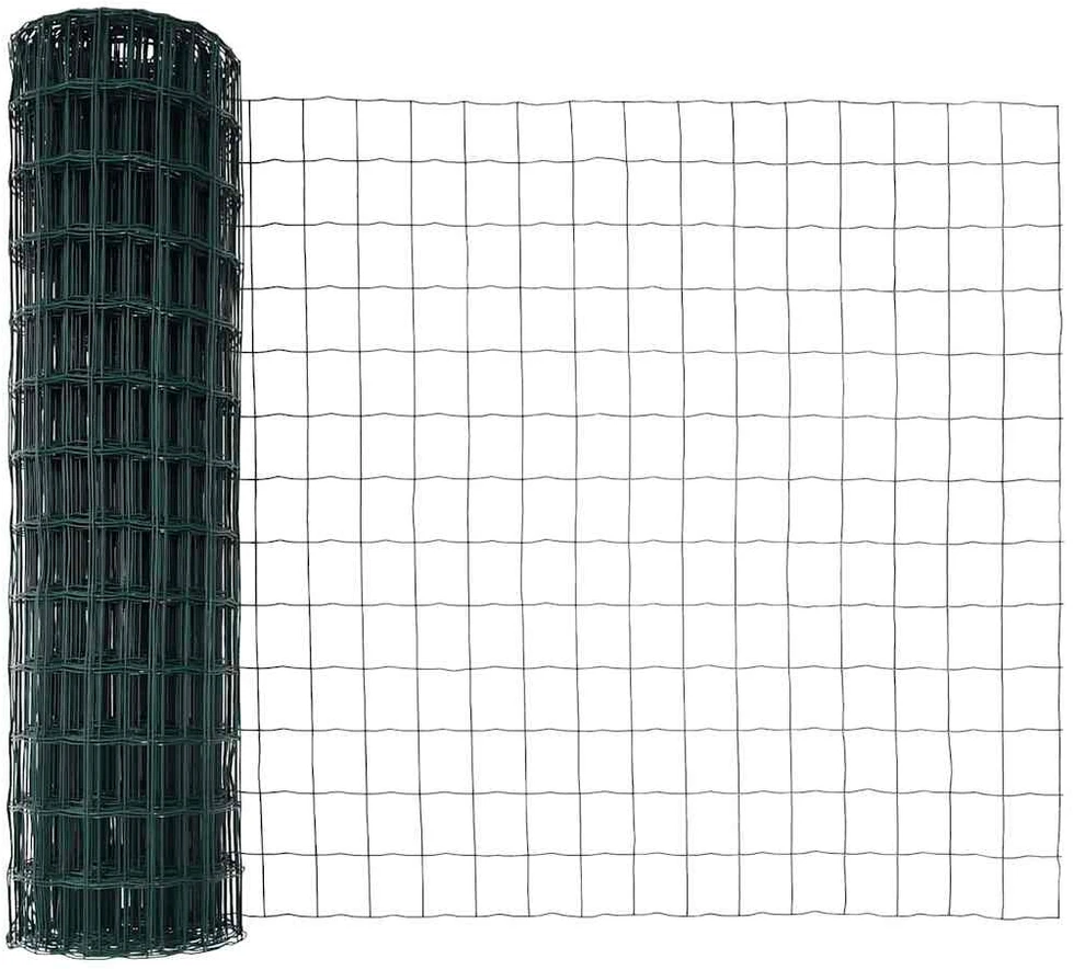 Euro tvora su smeigėmis 10 x 1,2 m PVC dengtas plienas Žalia