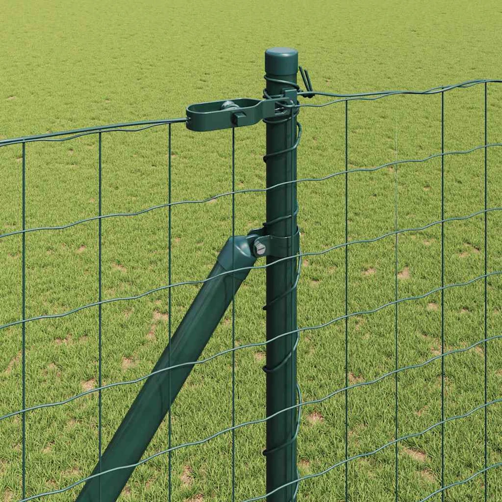 Euro tvora su smeigėmis 10 x 1,5 m PVC dengtas plienas Žalia