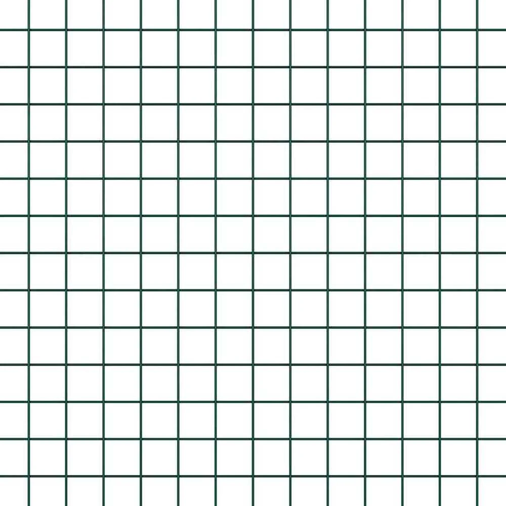 Suvirintas vielos tvora su stulpeliais 50 x 0,5 m Žalia