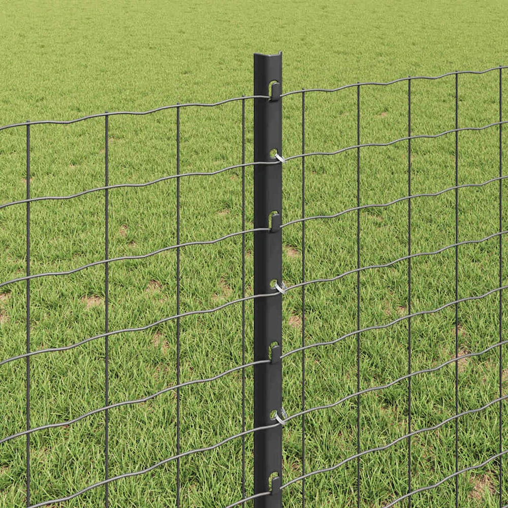 Įmontuotas tvoros stulpas 44 vnt. Pilka 120 cm