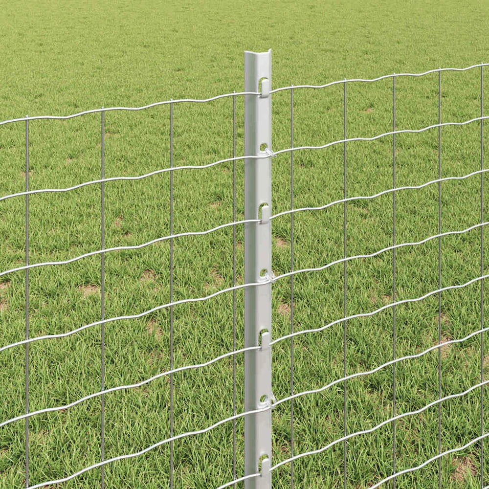 Įmontuotas tvoros stulpas 44 vnt. Sidabrinė 120 cm