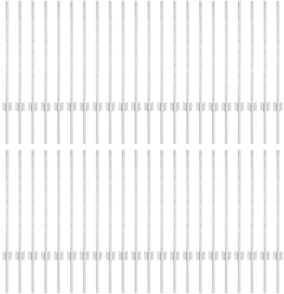 Įmontuotas tvoros stulpas 44 vnt. Sidabrinė 120 cm