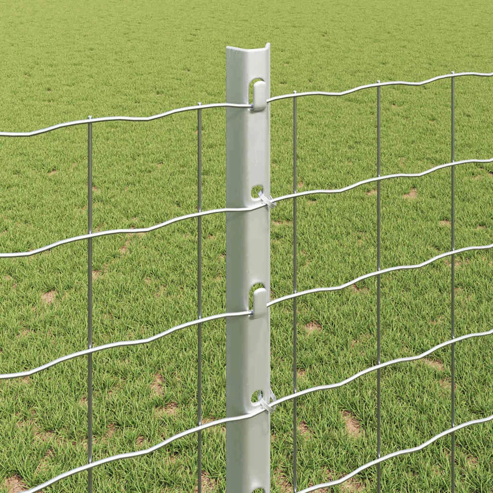 Įmontuotas tvoros stulpas 44 vnt. Sidabrinė 160 cm